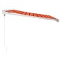 vidaXL Markise Einziehbar Orange und Braun 3,5x2,5 m Stoff & Aluminium vidaXL Markise Einziehbar Orange und Braun 3,5x2,5 m Stoff & Aluminium