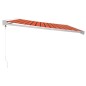 vidaXL Markise Einziehbar Orange und Braun 4,5x3 m Stoff und Aluminium vidaXL Markise Einziehbar Orange und Braun 4,5x3 m Stoff und Aluminium