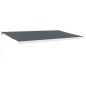 vidaXL Markise Einziehbar Anthrazit 5x3 m Stoff und Aluminium vidaXL Markise Einziehbar Anthrazit 5x3 m Stoff und Aluminium