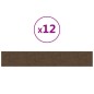 Wandpaneele 12 Stk. Braun 90x15 cm Stoff 1,62 m² Wandpaneele 12 Stk. Braun 90x15 cm Stoff 1,62 m²