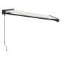 vidaXL Markise Einziehbar Creme 3x2,5 m Stoff und Aluminium vidaXL Markise Einziehbar Creme 3x2,5 m Stoff und Aluminium
