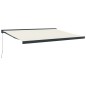 vidaXL Markise Einziehbar Creme 4x3 m Stoff und Aluminium vidaXL Markise Einziehbar Creme 4x3 m Stoff und Aluminium