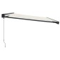 vidaXL Markise Einziehbar Creme 4x3 m Stoff und Aluminium vidaXL Markise Einziehbar Creme 4x3 m Stoff und Aluminium
