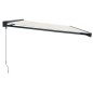 vidaXL Markise Einziehbar Creme 5x3 m Stoff und Aluminium vidaXL Markise Einziehbar Creme 5x3 m Stoff und Aluminium