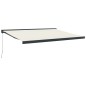 vidaXL Markise Einziehbar Creme 4,5x3 m Stoff und Aluminium vidaXL Markise Einziehbar Creme 4,5x3 m Stoff und Aluminium