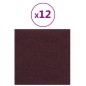 vidaXL Wandpaneele 12 Stk. Lila 30x30 cm Stoff 1,08 m² vidaXL Wandpaneele 12 Stk. Lila 30x30 cm Stoff 1,08 m²