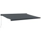vidaXL Markise Einziehbar Anthrazit 4,5x3 m Stoff und Aluminium vidaXL Markise Einziehbar Anthrazit 4,5x3 m Stoff und Aluminium