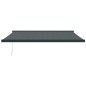 vidaXL Markise Einziehbar Anthrazit 4,5x3 m Stoff und Aluminium vidaXL Markise Einziehbar Anthrazit 4,5x3 m Stoff und Aluminium
