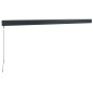 vidaXL Markise Einziehbar Anthrazit 4x3 m Stoff und Aluminium vidaXL Markise Einziehbar Anthrazit 4x3 m Stoff und Aluminium