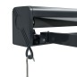 vidaXL Markise Einziehbar Anthrazit 4x3 m Stoff und Aluminium vidaXL Markise Einziehbar Anthrazit 4x3 m Stoff und Aluminium