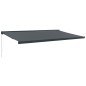 vidaXL Markise Einziehbar Anthrazit 5x3 m Stoff und Aluminium vidaXL Markise Einziehbar Anthrazit 5x3 m Stoff und Aluminium
