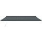 vidaXL Markise Einziehbar Anthrazit 5x3 m Stoff und Aluminium vidaXL Markise Einziehbar Anthrazit 5x3 m Stoff und Aluminium