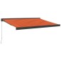 vidaXL Markise Einziehbar Orange und Braun 3x2,5 m Stoff und Aluminium vidaXL Markise Einziehbar Orange und Braun 3x2,5 m Stoff und Aluminium