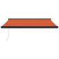 vidaXL Markise Einziehbar Orange und Braun 3x2,5 m Stoff und Aluminium vidaXL Markise Einziehbar Orange und Braun 3x2,5 m Stoff und Aluminium