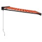 vidaXL Markise Einziehbar Orange und Braun 3x2,5 m Stoff und Aluminium vidaXL Markise Einziehbar Orange und Braun 3x2,5 m Stoff und Aluminium