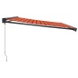 vidaXL Markise Einziehbar Orange und Braun 4x3 m Stoff und Aluminium vidaXL Markise Einziehbar Orange und Braun 4x3 m Stoff und Aluminium