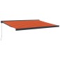 vidaXL Markise Einziehbar Orange und Braun 4,5x3 m Stoff und Aluminium vidaXL Markise Einziehbar Orange und Braun 4,5x3 m Stoff und Aluminium