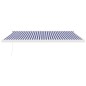 vidaXL Markise Einziehbar Blau und Weiß 4,5x3 m Stoff und Aluminium vidaXL Markise Einziehbar Blau und Weiß 4,5x3 m Stoff und Aluminium