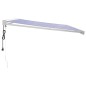 vidaXL Markise Einziehbar Blau und Weiß 4,5x3 m Stoff und Aluminium vidaXL Markise Einziehbar Blau und Weiß 4,5x3 m Stoff und Aluminium