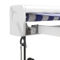 vidaXL Markise Einziehbar Blau und Weiß 4,5x3 m Stoff und Aluminium vidaXL Markise Einziehbar Blau und Weiß 4,5x3 m Stoff und Aluminium