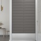 Wandpaneele 12 Stk. Hellgrau 60x15 cm Stoff 1,08 m² Wandpaneele 12 Stk. Hellgrau 60x15 cm Stoff 1,08 m²