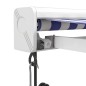vidaXL Markise Einziehbar Blau und Weiß 4x3 m Stoff und Aluminium vidaXL Markise Einziehbar Blau und Weiß 4x3 m Stoff und Aluminium
