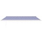 vidaXL Markise Einziehbar Blau und Weiß 5x3 m Stoff und Aluminium vidaXL Markise Einziehbar Blau und Weiß 5x3 m Stoff und Aluminium