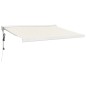 vidaXL Markise Einziehbar Creme 3,5x2,5 m Stoff und Aluminium vidaXL Markise Einziehbar Creme 3,5x2,5 m Stoff und Aluminium