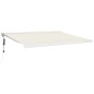 vidaXL Markise Einziehbar Creme 4x3 m Stoff und Aluminium vidaXL Markise Einziehbar Creme 4x3 m Stoff und Aluminium