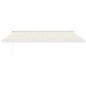 vidaXL Markise Einziehbar Creme 4x3 m Stoff und Aluminium vidaXL Markise Einziehbar Creme 4x3 m Stoff und Aluminium