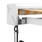 vidaXL Markise Einziehbar Gelb und Weiß 3x2,5 m Stoff und Aluminium vidaXL Markise Einziehbar Gelb und Weiß 3x2,5 m Stoff und Aluminium