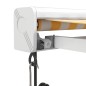 vidaXL Markise Einziehbar Gelb und Weiß 4,5x3 m Stoff und Aluminium vidaXL Markise Einziehbar Gelb und Weiß 4,5x3 m Stoff und Aluminium