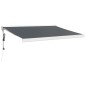 vidaXL Markise Einziehbar Anthrazit 3,5x2,5 m Stoff und Aluminium vidaXL Markise Einziehbar Anthrazit 3,5x2,5 m Stoff und Aluminium