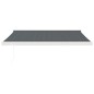 vidaXL Markise Einziehbar Anthrazit 3,5x2,5 m Stoff und Aluminium vidaXL Markise Einziehbar Anthrazit 3,5x2,5 m Stoff und Aluminium