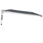 vidaXL Markise Einziehbar Anthrazit 4,5x3 m Stoff und Aluminium vidaXL Markise Einziehbar Anthrazit 4,5x3 m Stoff und Aluminium