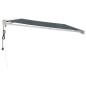 vidaXL Markise Einziehbar Anthrazit 5x3 m Stoff und Aluminium vidaXL Markise Einziehbar Anthrazit 5x3 m Stoff und Aluminium