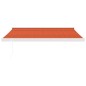 vidaXL Markise Einziehbar Orange und Braun 3x2,5 m Stoff und Aluminium vidaXL Markise Einziehbar Orange und Braun 3x2,5 m Stoff und Aluminium