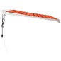 vidaXL Markise Einziehbar Orange und Braun 3,5x2,5 m Stoff & Aluminium vidaXL Markise Einziehbar Orange und Braun 3,5x2,5 m Stoff & Aluminium