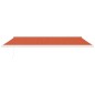 vidaXL Markise Einziehbar Orange und Braun 5x3 m Stoff und Aluminium vidaXL Markise Einziehbar Orange und Braun 5x3 m Stoff und Aluminium