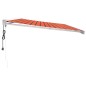 vidaXL Markise Einziehbar Orange und Braun 5x3 m Stoff und Aluminium vidaXL Markise Einziehbar Orange und Braun 5x3 m Stoff und Aluminium