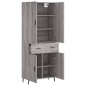 Highboard Grau Sonoma 69,5x34x180 cm Holzwerkstoff Highboard Grau Sonoma 69,5x34x180 cm Holzwerkstoff