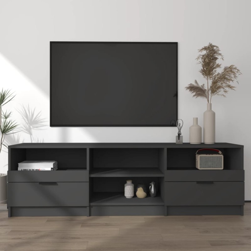vidaXL TV-Schrank Schwarz 150x33,5x45 cm Holzwerkstoff vidaXL TV-Schrank Schwarz 150x33,5x45 cm Holzwerkstoff