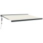 vidaXL Markise Einziehbar Creme 4x3 m Stoff und Aluminium vidaXL Markise Einziehbar Creme 4x3 m Stoff und Aluminium