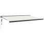 vidaXL Markise Einziehbar Creme 5x3 m Stoff und Aluminium vidaXL Markise Einziehbar Creme 5x3 m Stoff und Aluminium