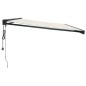 vidaXL Markise Einziehbar Creme 5x3 m Stoff und Aluminium vidaXL Markise Einziehbar Creme 5x3 m Stoff und Aluminium