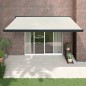 vidaXL Markise Einziehbar Creme 4,5x3 m Stoff und Aluminium vidaXL Markise Einziehbar Creme 4,5x3 m Stoff und Aluminium