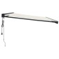 vidaXL Markise Einziehbar Creme 4,5x3 m Stoff und Aluminium vidaXL Markise Einziehbar Creme 4,5x3 m Stoff und Aluminium