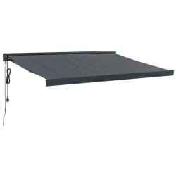 vidaXL Markise Einziehbar Anthrazit 3x2,5 m Stoff und Aluminium
