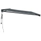 vidaXL Markise Einziehbar Anthrazit 5x3 m Stoff und Aluminium vidaXL Markise Einziehbar Anthrazit 5x3 m Stoff und Aluminium