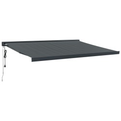 vidaXL Markise Einziehbar Anthrazit 4,5x3 m Stoff und Aluminium
